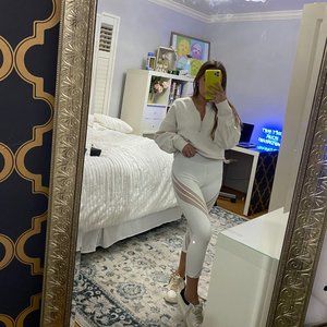 Lululemon 'Forget the Sweat' Leggings - White, 4